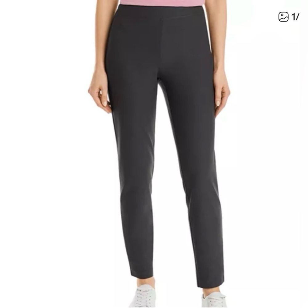 Eileen Fisher Charcoal Pants Pull on‎ Sz L stretchy